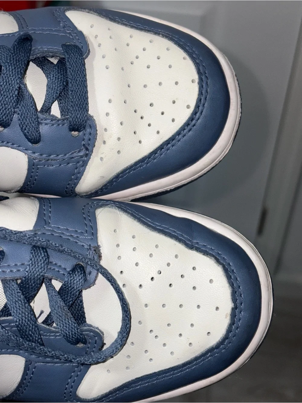 Nike Kids High-Top Sneakers in Navy, White & Bright Blue